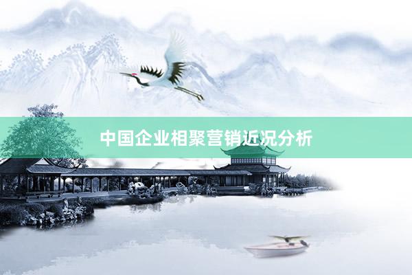 中国企业相聚营销近况分析